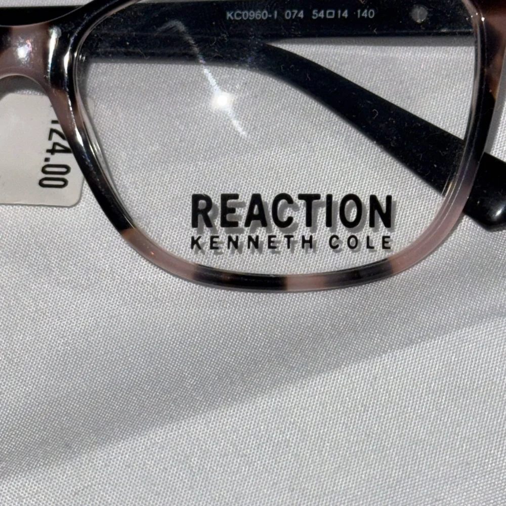New Kenneth Cole Reaction Pink Tortoise Shell Eyeglasses Frames
